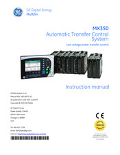 GE MX350 Instruction Manual