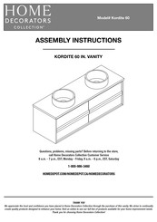 Home Decorators Collection Kordite 60 Assembly Instructions Manual