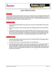 Accom Abekas MultiFlex 6000 Quick Reference Manual