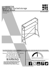 Ameriwood HOME NOVOGRATZ 1118222COM Assembly Instructions Manual