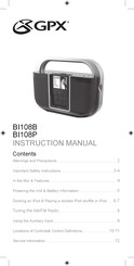GPX BI108P Instruction Manual
