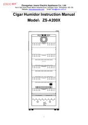 Josoo Electric Appliance ZS-A200X Instruction Manual