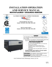 Camus Hydronics MicoFlame Grande MFW2500 Installation, Operation And Service Manual
