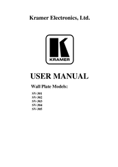 Kramer SV-301 User Manual