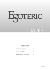 Esoteric TA-9D Owner's Manual