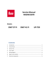 Teka DW7 57 FI Service Manual