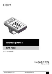 DigiTech B-COCKPiT BL18 Operating Manual