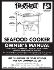 Bayou Classic 300-100 Owner's Manual