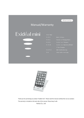 Haslux Exideal Mini Manual And Warranty