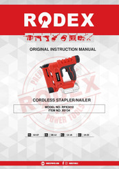 RODEX X0134 Instruction Manual