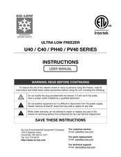 SO-LOW U40 Series Instructions Manual