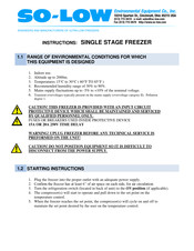 SO-LOW PARTLOW 1160 Instructions Manual