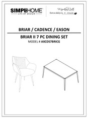 SIMPLIHOME WyndenHall Brooklyn+Max AXCDS7BRICG Manual