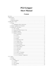 DH PGI Series Short Manual