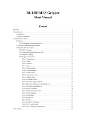 DH RGI Series Short Manual
