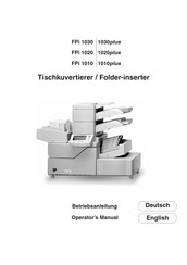 Francotyp-Postalia FPi 1020 Operator's Manual