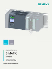 Siemens CPU 1516T-3 PN Equipment Manual