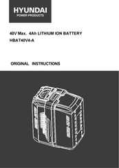 Hyundai HBAT40V4-A Original Instructions Manual