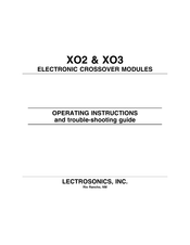 Lectrosonics XO3 Operating Instructions Manual