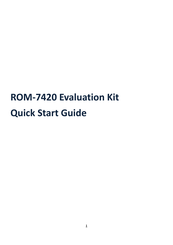 Advantech ROM-7420 Quick Start Manual