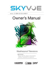 Skyvue C-OBX-55150-UHB-P Owner's Manual