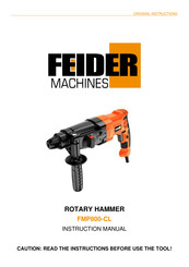 Feider Machines FMP800-CL Instruction Manual