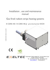 exeltec X CERK HE-Jr Installation, Use And Maintenance Manual