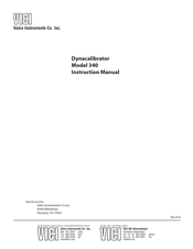Valco Instruments Co. Inc. 340-1X-Z Instruction Manual