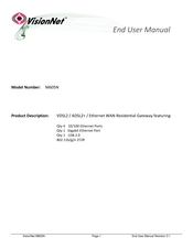 VisionNet M605N End User Manual