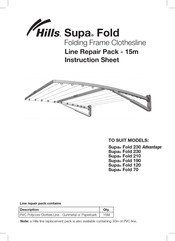 Hills Supa Fold 70 Instruction Sheet