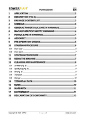 Powerplus POWXG50400 Manual