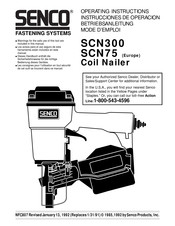 Senco SCN300 Operating Instructions Manual