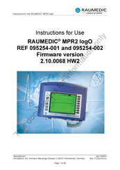 RAUMEDIC MPR2 logO Instructions For Use Manual
