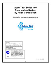 Axiall Accu-Tab 100 Series Installation And Operating Instructions Manual