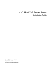 H3C SR8808-F Installation Manual