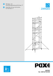 zarges PaxTower S-PLUS 1T Assembly And Use Instructions
