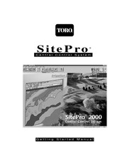 Toro SitePro 2000 Getting Started Manual