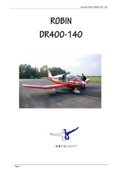 Aerosoft Robin DR400-140 Manual