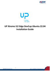 Aaeon UP Xtreme i12 Edge Installation Manual