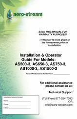 aero-stream AS500-3 Operator's Manual