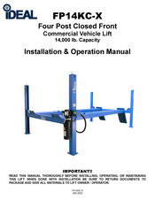 IDEAL FP14KC-X Installation & Operation Manual