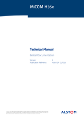 Alstom MiCOM H35x Technical Manual