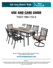 PHI VILLA THD7-104-113-2 Use And Care Manual