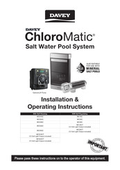 Davey ChloroMatic MCS24C Installation & Operating Instructions Manual