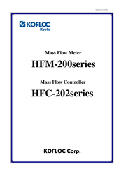 Kofloc HFM-200 Series Manual
