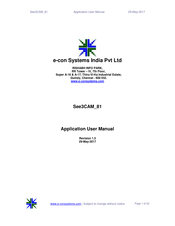 e-con Systems See3CAM-81 Application User's Manual