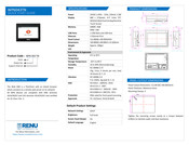 Renu Electronics WP6043TN Quick Start Manual