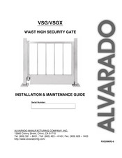 Alvarado VSGX-1P-SS Installation & Maintenance Manual