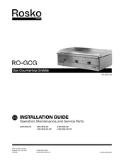 Rosko RO-GCG-18 Installation Manual