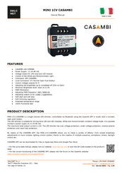 Casambi MINI 1CV CASAMBI Device Manual